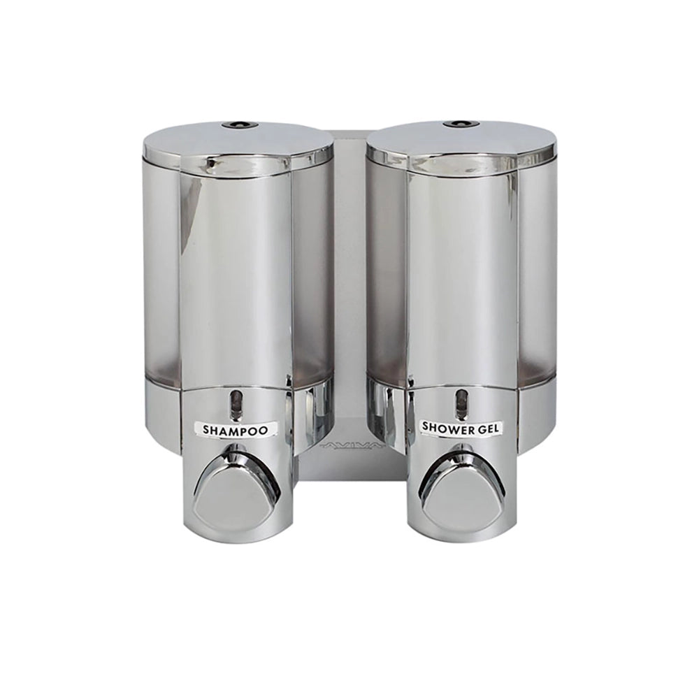 Aviva Chrome Dispenser Double