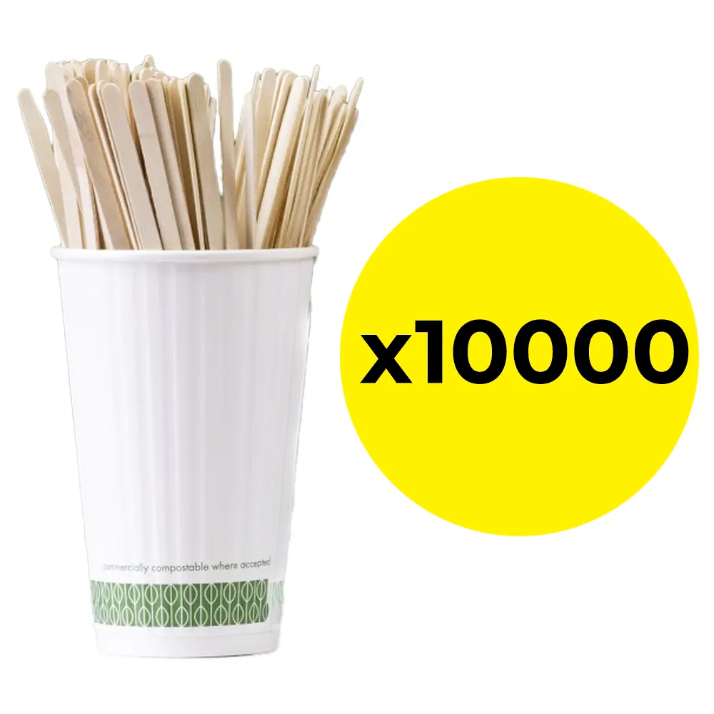 Vegware Wooden Beverage Stirrer - pack of 10000