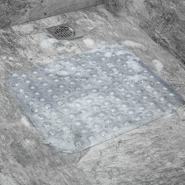 Non-Slip Square Clear Shower Mat