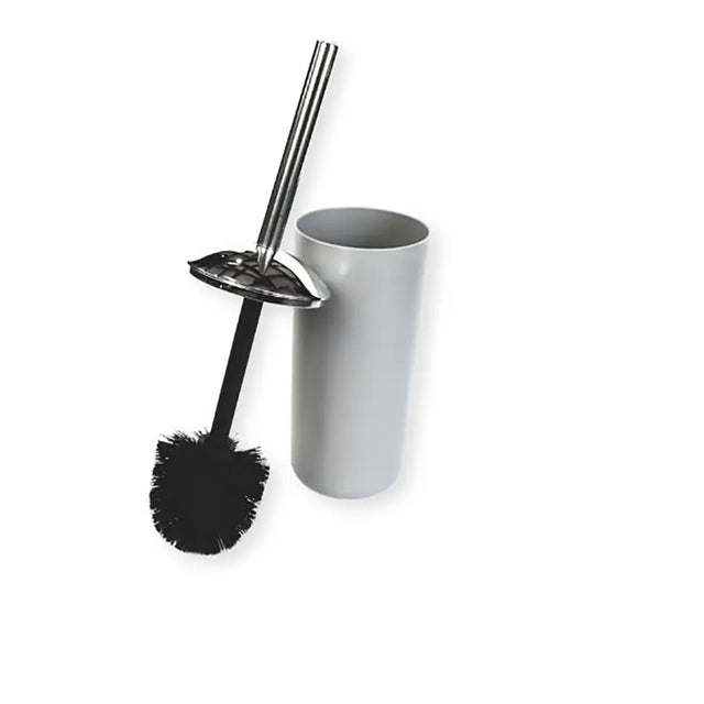Modern Toilet Brush Set open grey
