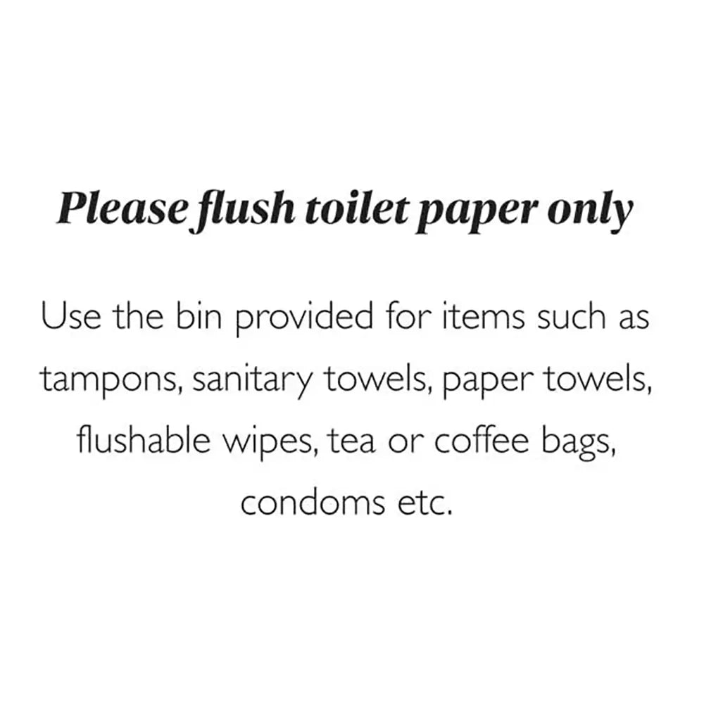 Instructional text on a white background for proper disposal of items.