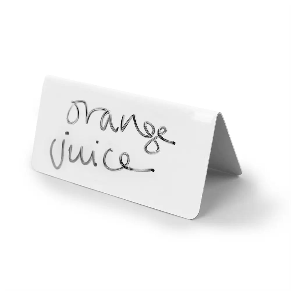 Blank Aluminium Tent Signs 10x5x5cm - Pack of 5