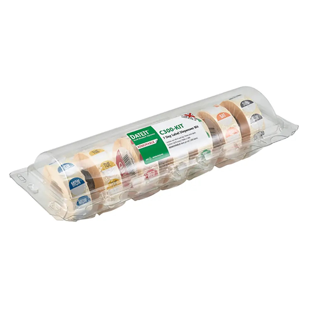 Removable Day Of The Week Labels With Dispenser to help with Organising your food rotation