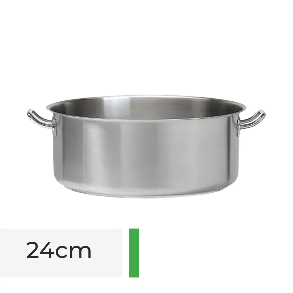 24cm Professional Stainless Steel Casserole Pan