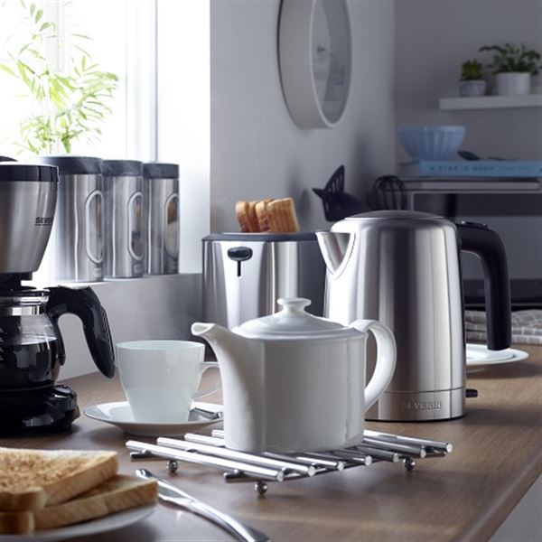 Stainless Steel Storage Canisters 1.4L - Set of 3 in lifestyle kitchen setting