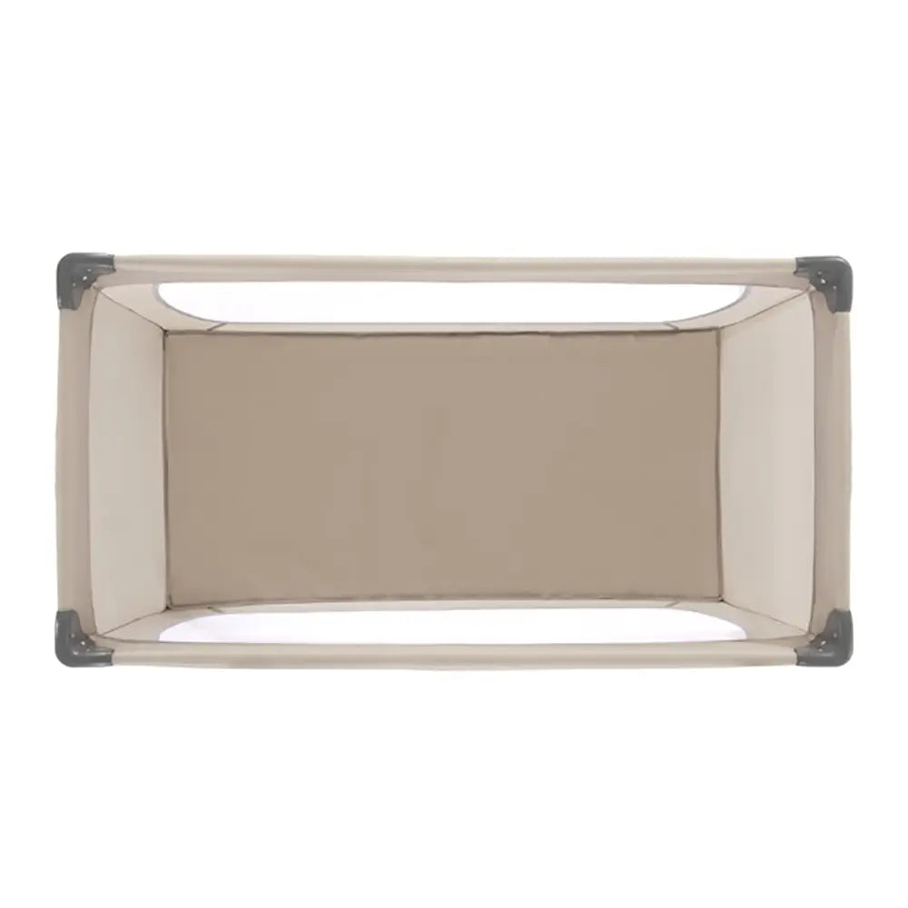 Beige Folding Travel Cot