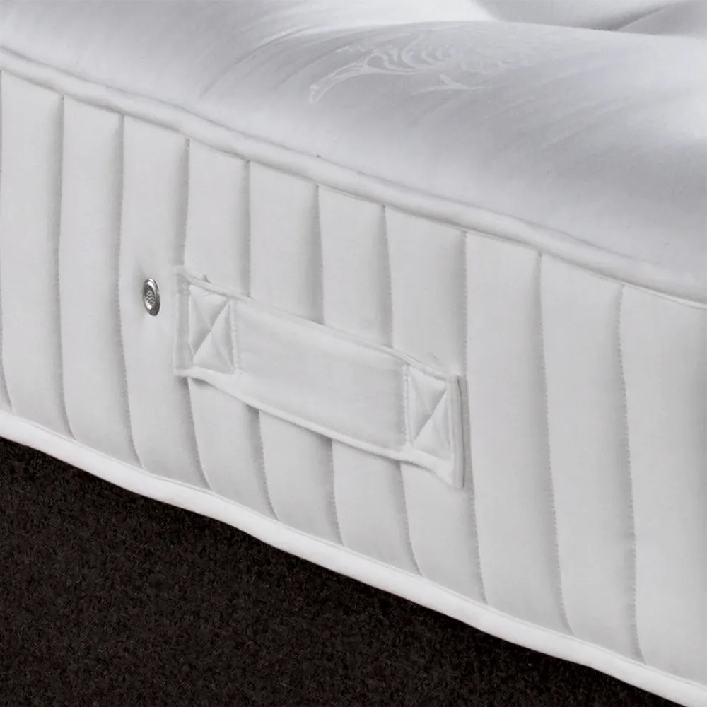 Handles and ventilation holes on a Classic Hotel Mattress from Out of Eden