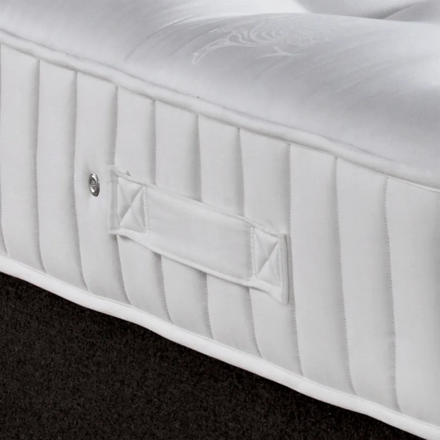 Handles and ventilation holes on a Classic Hotel Mattress from Out of Eden