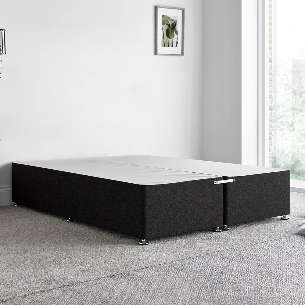 Charcoal Tweed Bed Base from Out of Eden