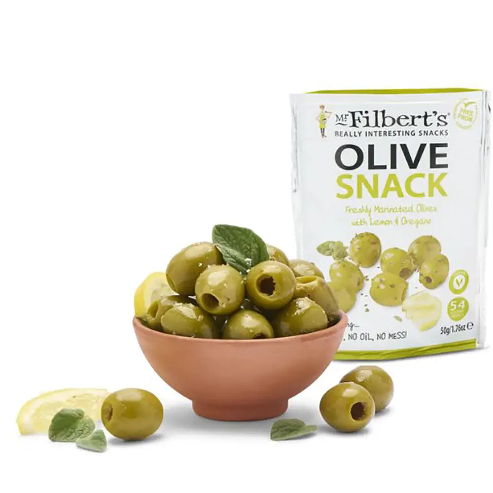 Mr. Filbert's Olive Snack Pack 50g - Pack of 12