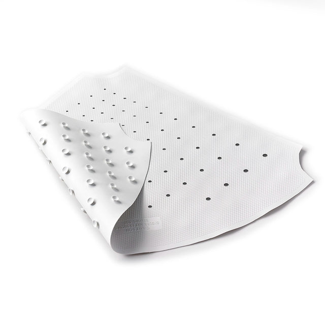 Rubber shower mat on a white background