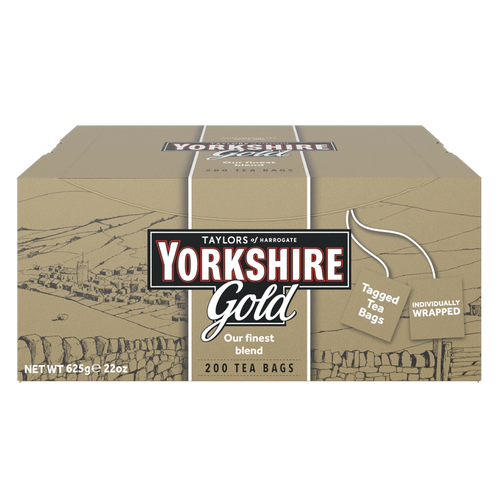 Yorkshire Gold Tea Bags (Tag & Envelope) - Pack of 200