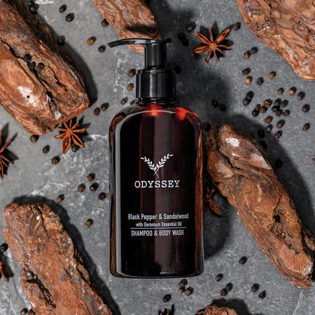 Odyssey Black Pepper & Sandalwood Shampoo & Body Wash 300ml