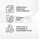 Classic Terry Polyester Slippers - Pack of 100 Pairs