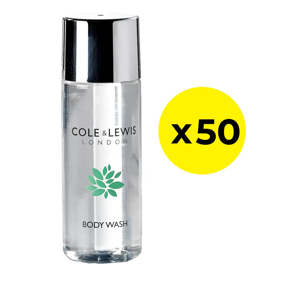 Cole & Lewis Silver Collection Body Wash 30ml Bottle - Pack of 50