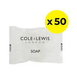 Cole & Lewis London wrapped guest soap bars, pack of 50