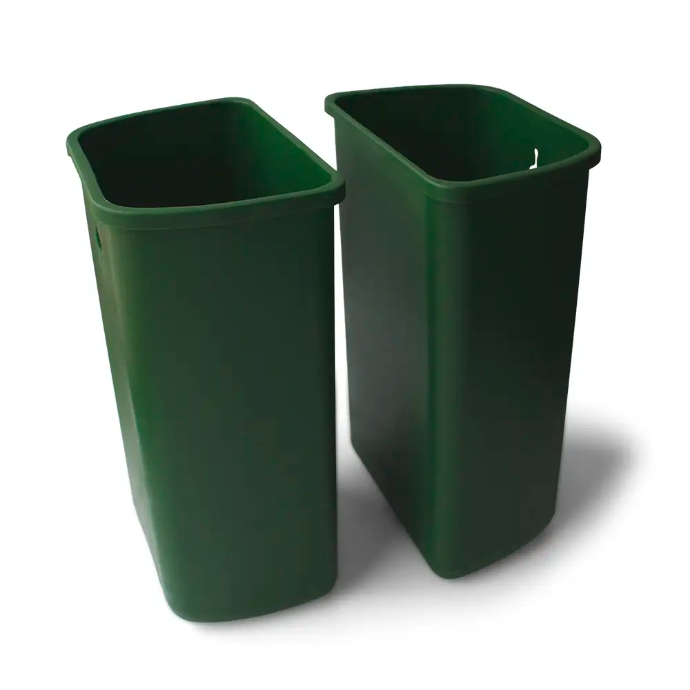 Stainless Steel Waste & Recycling Twin Bin 12L - Satin Steel