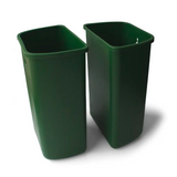 Stainless Steel Waste & Recycling Twin Bin 12L - Satin Steel