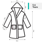 Children's Terry Cotton Bathrobe - White