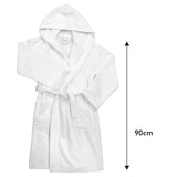 Small Terry Cotton Bathrobe 90cm - White