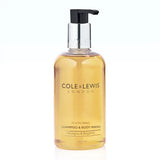 Cole & Lewis shampoo and body wash bottle on a white background