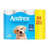 Andrex Complete Clean Toilet Roll 2 Ply - Pack of 24