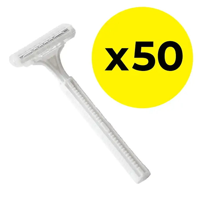 White Disposable Razor - Pack of 50