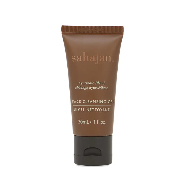 Sahajan cleansing gel tube on a white background