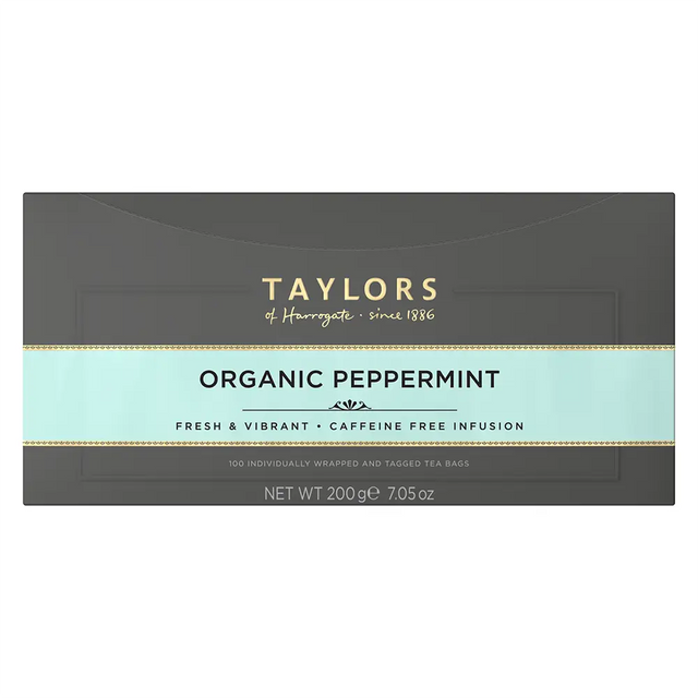 Taylors Organic Peppermint Tea Bags (Tag & Envelope)