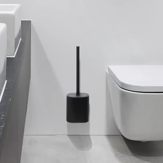 Black toilet brush
