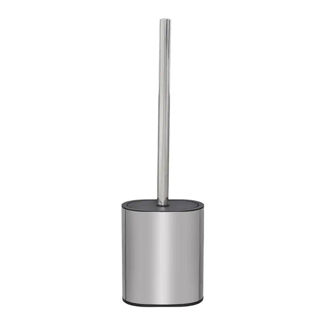 Polished steel toilet brush