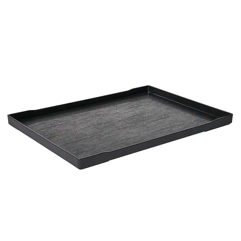 Wood Effect Room Tray 40 x 29 cm - Black