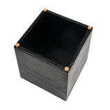 Bamboo Cube Tissue Box Cover - Black