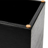 Bamboo Cube Tissue Box Cover - Black