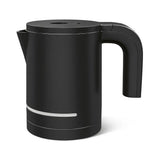 Black electric kettle on a white background
