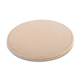 Beige round coaster on a white background