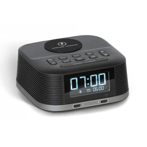 Molto Audio Clock & Wireless Charger - Black