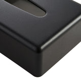 Plastic Rectangle Tissue Box Cover - Black