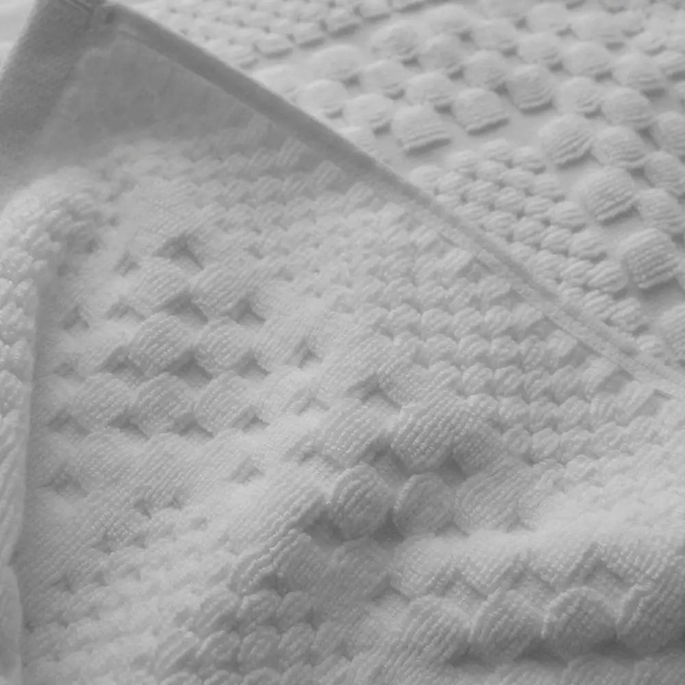 Luxury Chequered Cotton Bath Mat 1000gsm