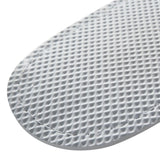Close-up of a textured sole on a white background