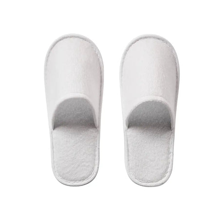 Polyester Slippers with Closed Toe - Pack of 100 Pairs