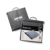 Gray storage cover with JAY-BE branding on a white background