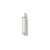 Oxo Lint Brush side profile while closed, with a small loop at the top, shown against a solid white background with a soft shadow.