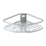 Corner shower caddy on a white background