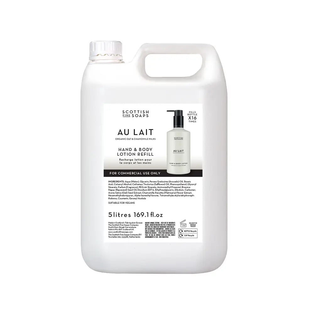 Scottish Fine Soaps Au Lait Hand & Body Lotion 5L