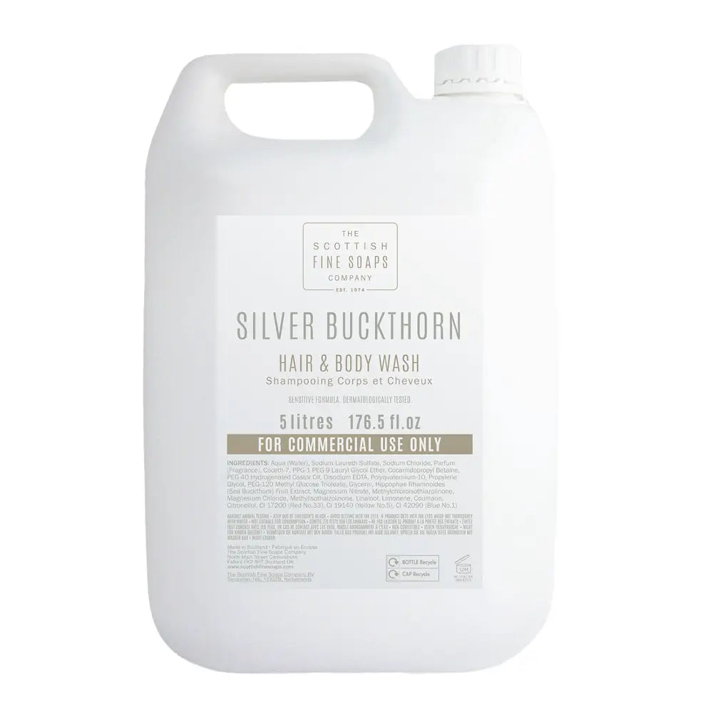 Scottish Fine Soaps Silver Buckthorn Hair & Body Wash 5L