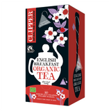 Clipper Premium Fairtrade Organic English Breakfast Pyramid Tea Bags - Tag & Envelope