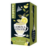 Clipper Premium Organic Lemon & Ginger Pyramid Tea Bags - Tag & Envelope