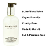 Cole & Lewis Lemongrass & Bergamot Hand & Body Lotion 300ml