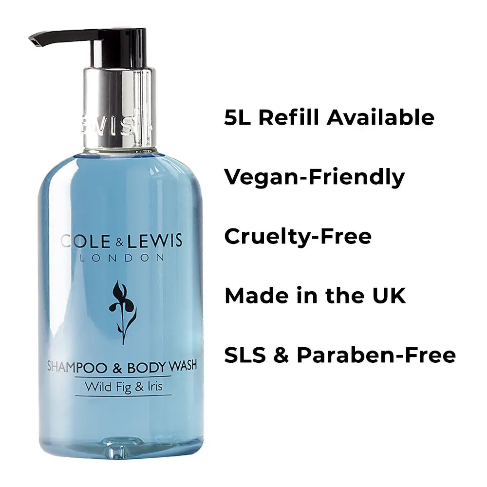 Cole & Lewis Wild Fig & Iris Shampoo & Body Wash 300ml